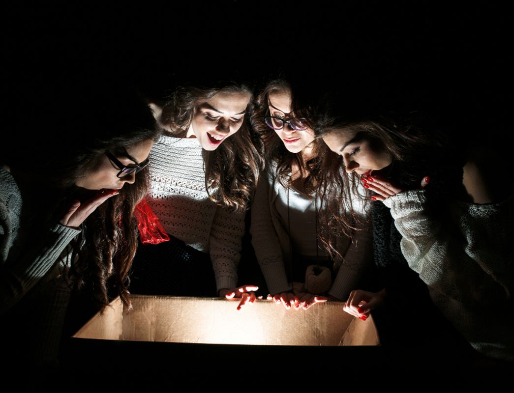 women celebrating together