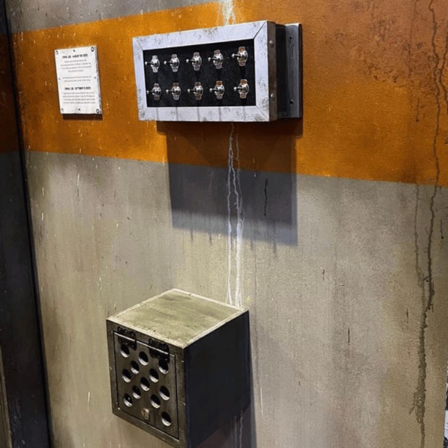 Outpost control panel inside the Alien Escape room