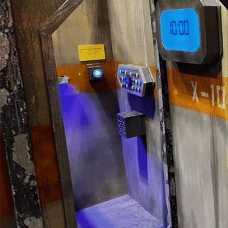 A sealed door inside the Alien Escape outpost
